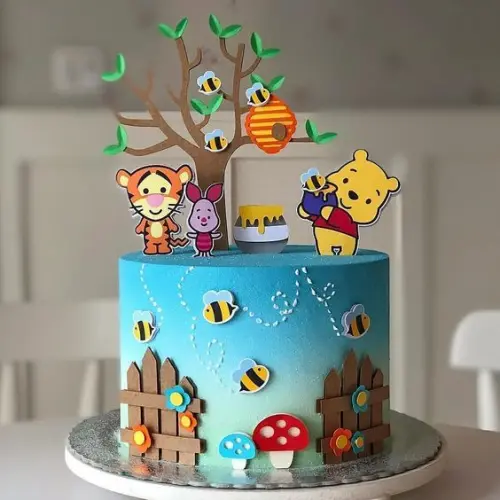 Arquivo de Corte Topo de Bolo -  Ursinho Pooh