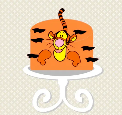 Arquivo de Corte Topo de Bolo -  Ursinho Pooh