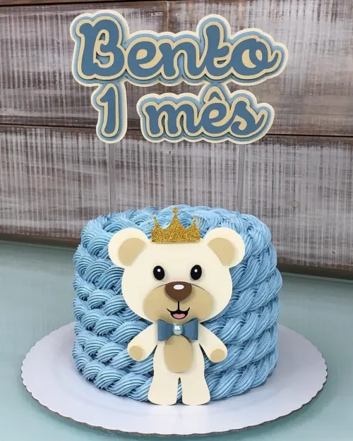 Arquivo de Corte Topo de Bolo -  Ursinho