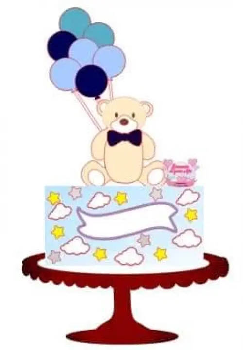 Arquivo de Corte Topo de Bolo -  Ursinho