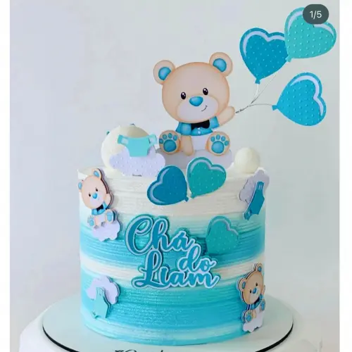 Arquivo de Corte Topo de Bolo -  Ursinho