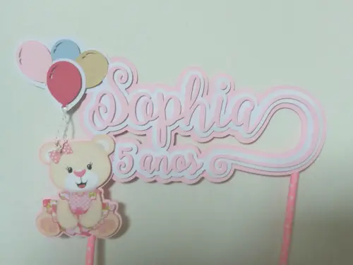 Arquivo de Corte Topo de Bolo -  Ursinha