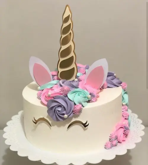 Arquivo de Corte Topo de Bolo -  UNICÓRNIO