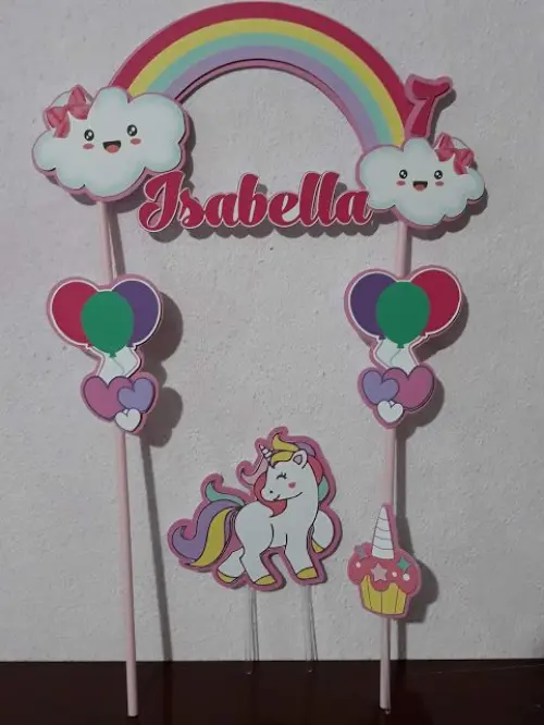 Arquivo de Corte Topo de Bolo -  UNICÓRNIO