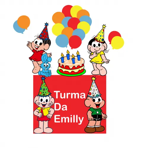 Arquivo de Corte Topo de Bolo -TURMA DA MÕNICA