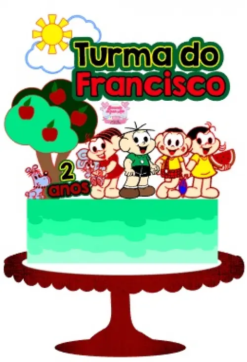 Arquivo de Corte Topo de Bolo -TURMA DA MÕNICA