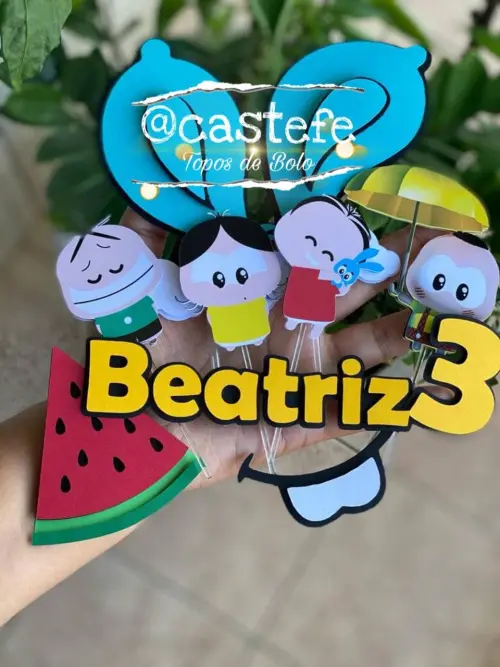 Arquivo de Corte Topo de Bolo -TURMA DA MÕNICA