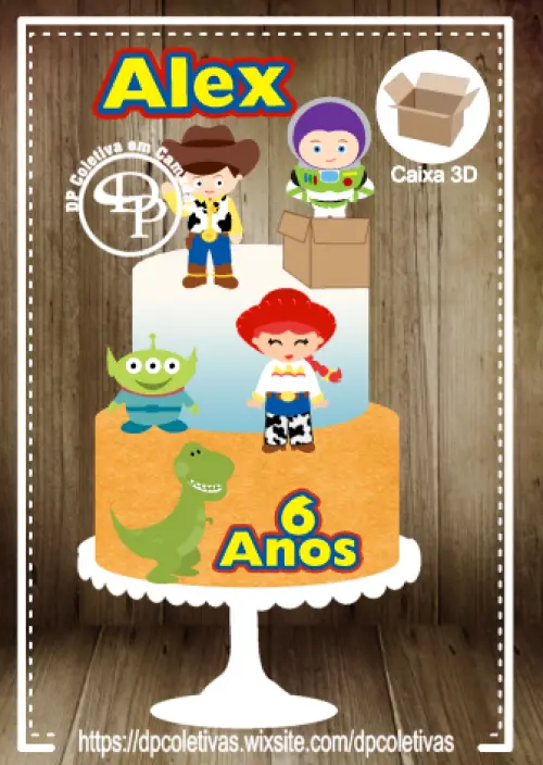 Arquivo de Corte Topo de Bolo -TOY STORY