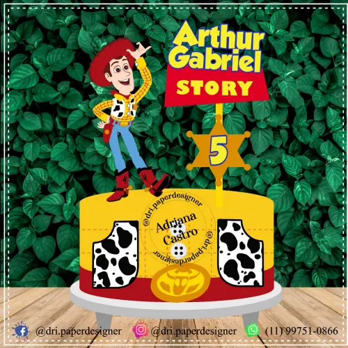 Arquivo de Corte Topo de Bolo -TOY STORY
