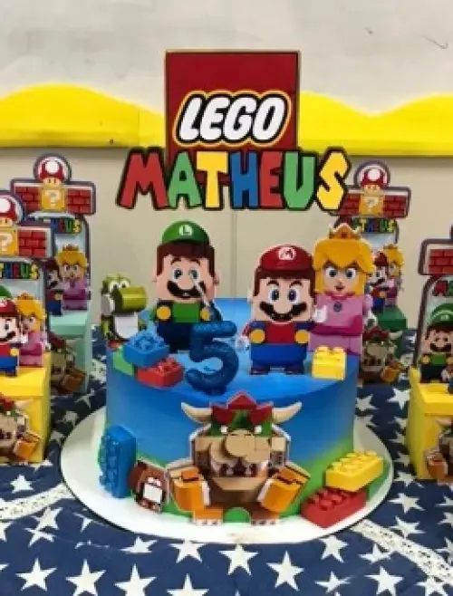 Arquivo de Corte Topo de Bolo -SUPER MARIO