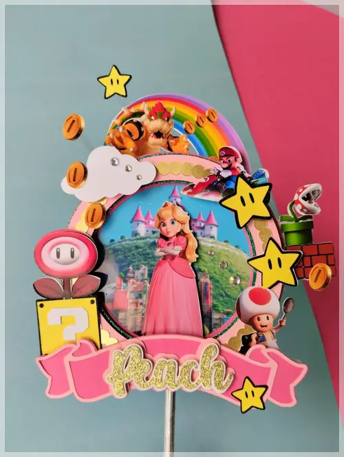 Arquivo de Corte Topo de Bolo -SUPER MARIO