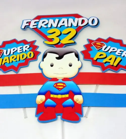 Arquivo de Corte Topo de Bolo -SUPER HOMEM