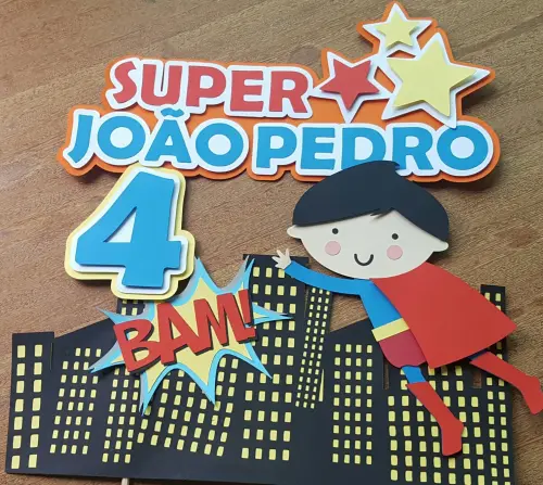 Arquivo de Corte Topo de Bolo -SUPER HEROIS