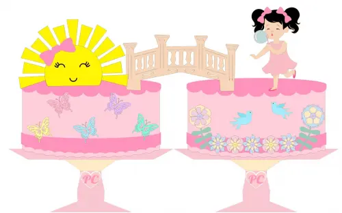 Arquivo de Corte Topo de Bolo - SUNSHINE