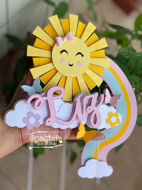 Arquivo de Corte Topo de Bolo - - SUNSHINE