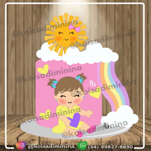 Arquivo de Corte Topo de Bolo - - SUNSHINE