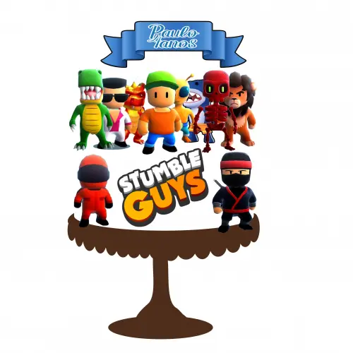 Arquivo de Corte Topo de Bolo - STUMBLE GUYS