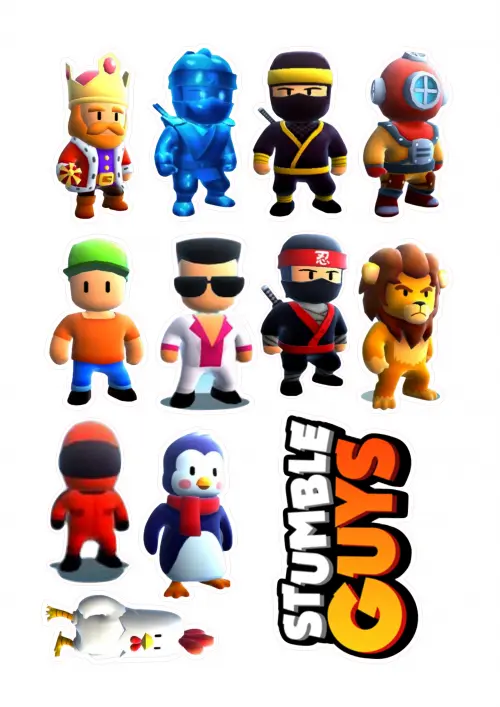 Arquivo de Corte Topo de Bolo - STUMBLE GUYS