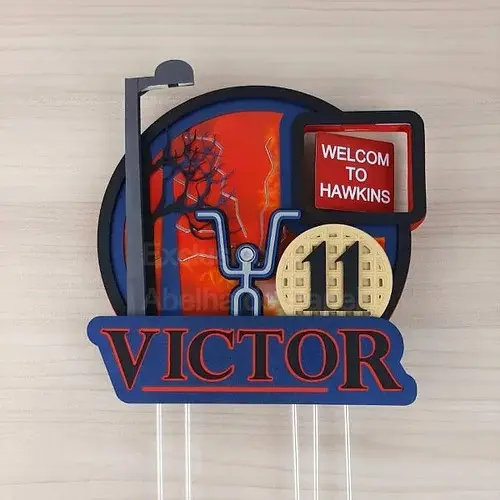 Arquivo de Corte Topo de Bolo - Stranger Things