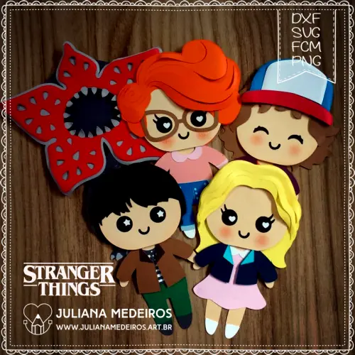 Arquivo de Corte Topo de Bolo - Stranger Things