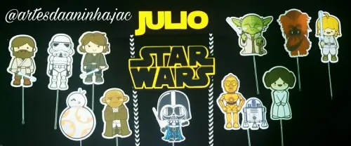 Arquivo de Corte Topo de Bolo -   Star Wars