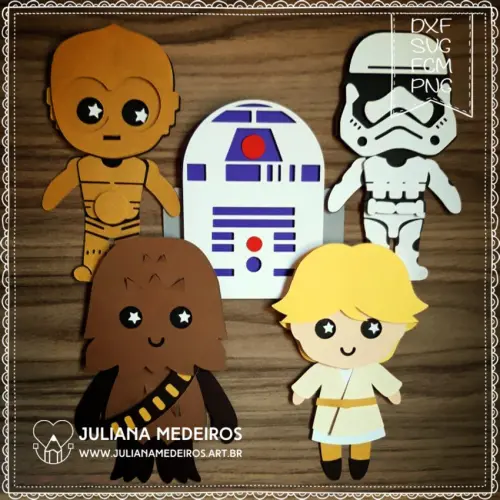 Arquivo de Corte Topo de Bolo -   Star Wars