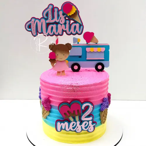 Arquivo de Corte Topo de Bolo -  Sorveteria