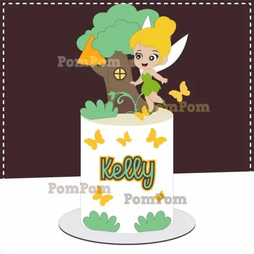 Arquivo de Corte Topo de Bolo -  SININHO - TINKER BELL