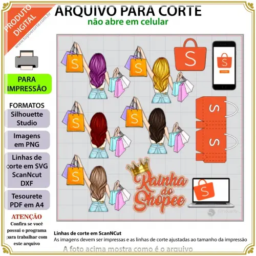 Arquivo de Corte Topo de Bolo - SHOPEE