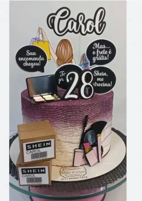 Arquivo de Corte Topo de Bolo - SHEIN