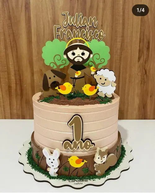 Arquivo de Corte Topo de Bolo - Santinhos