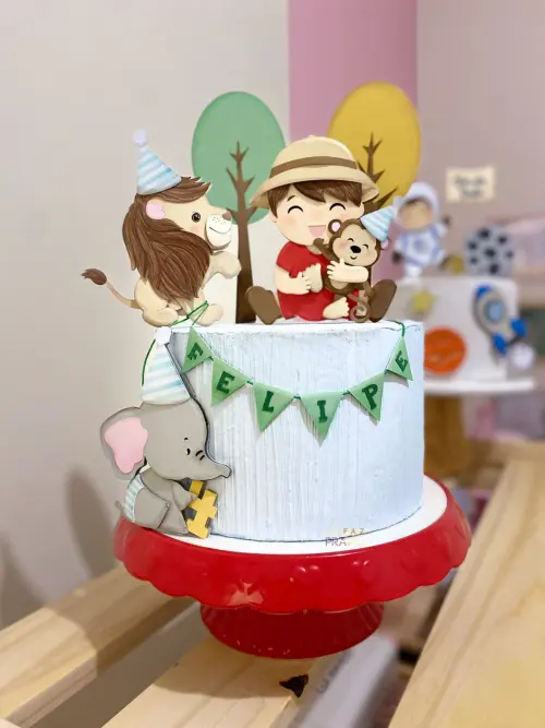 Arquivo de Corte Topo de Bolo - Safari