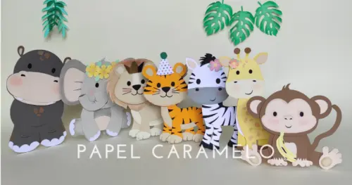 Arquivo de Corte Topo de Bolo - Safari