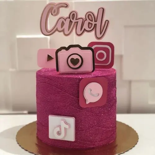 Arquivo de Corte Topo de Bolo -  Redes Sociais