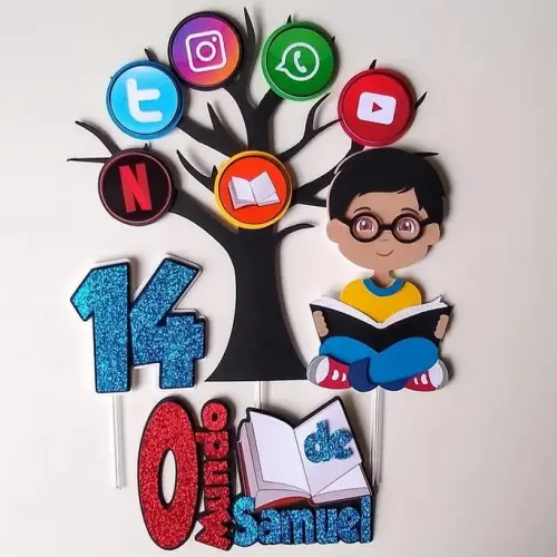 Arquivo de Corte Topo de Bolo -  Redes Sociais