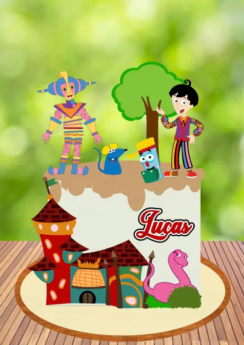 Arquivo de Corte Topo de Bolo -  Rá Tim Bum