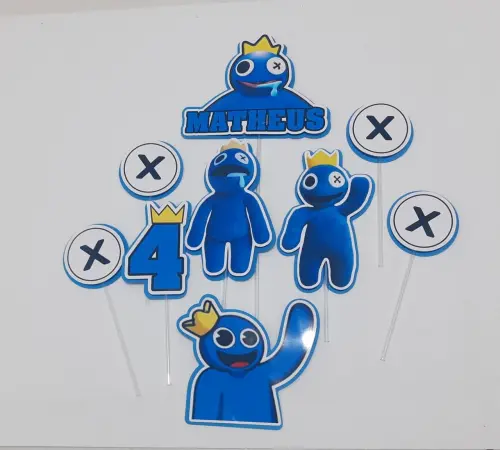 Arquivo de Corte Topo de Bolo - Rainbow Friends