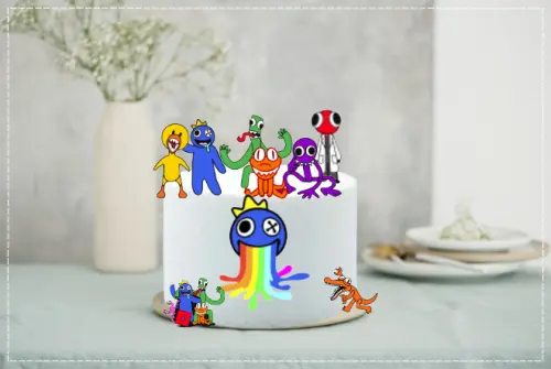 Arquivo de Corte Topo de Bolo - Rainbow Friends
