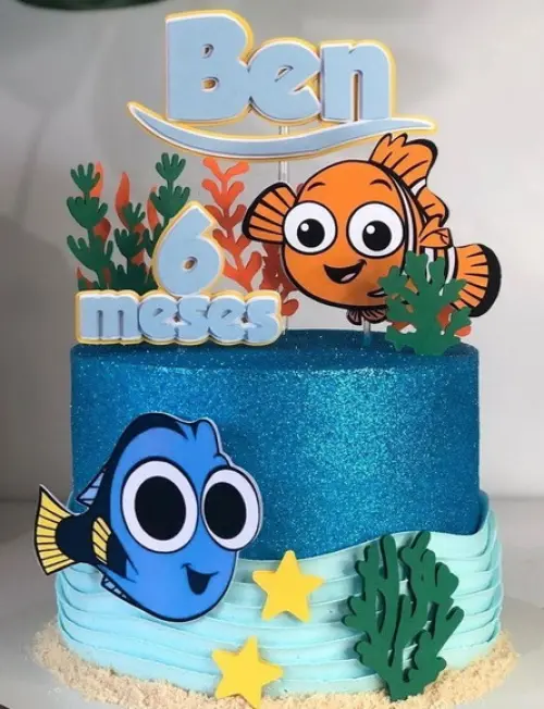 Arquivo de Corte Topo de Bolo - Procurando Nemo