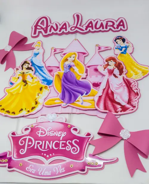 Arquivo de Corte Topo de Bolo -  Princesas Disney