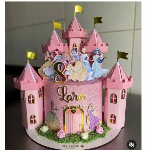 Arquivo de Corte Topo de Bolo -  Princesas Disney