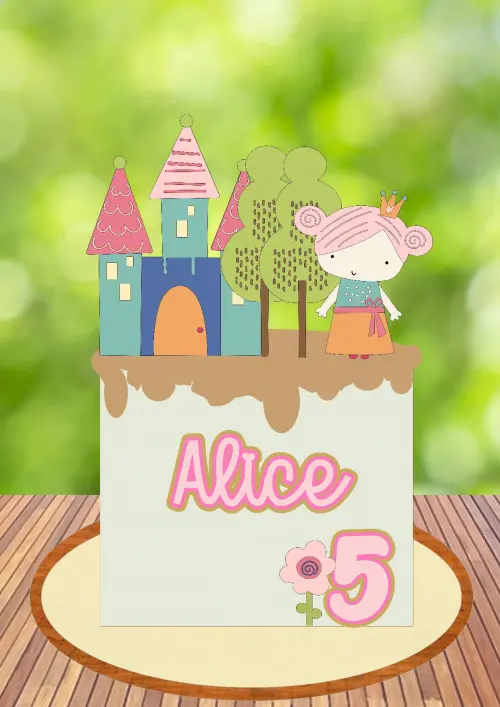 Arquivo de Corte Topo de Bolo -  Princesas Disney