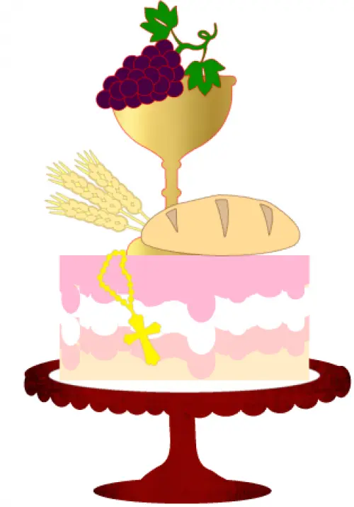 Arquivo de Corte Topo de Bolo -   Primeira Comunhão