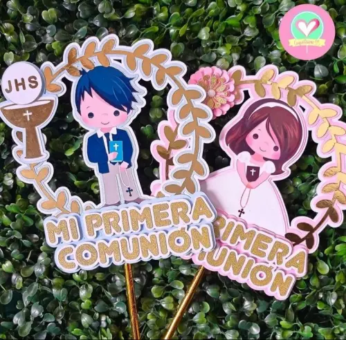Arquivo de Corte Topo de Bolo -   Primeira Comunhão