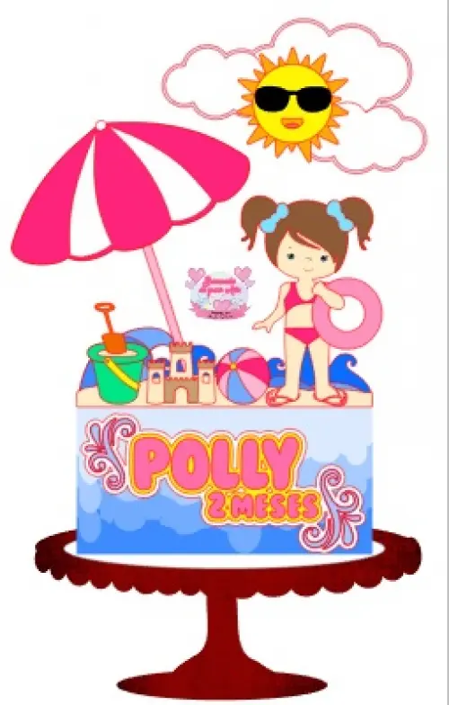 Arquivo de Corte Topo de Bolo -   Praia