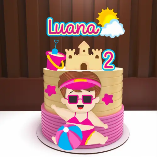 Arquivo de Corte Topo de Bolo -   Praia