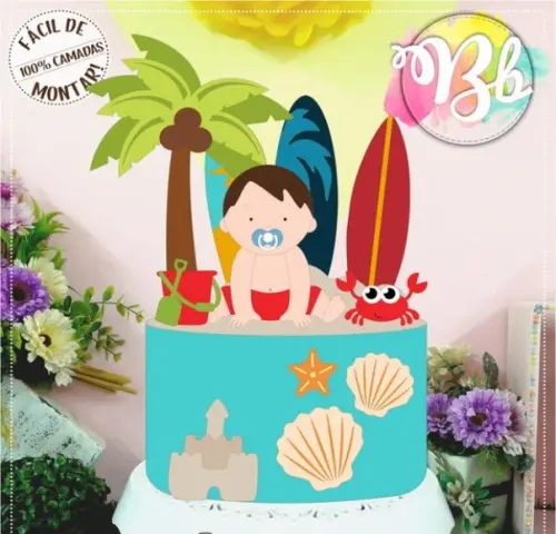 Arquivo de Corte Topo de Bolo -   Praia