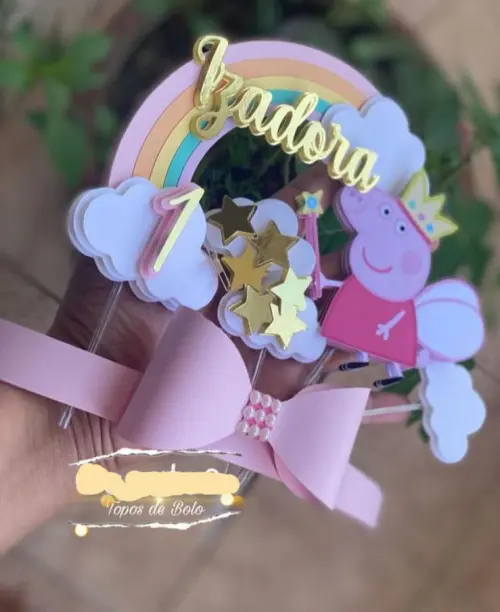 Arquivo de Corte Topo de Bolo -  Porquinha