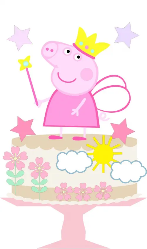 Arquivo de Corte Topo de Bolo -  Porquinha