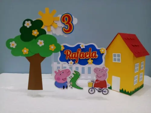 Arquivo de Corte Topo de Bolo -  Porquinha